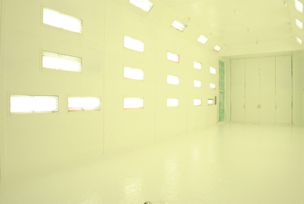 New paint booth
